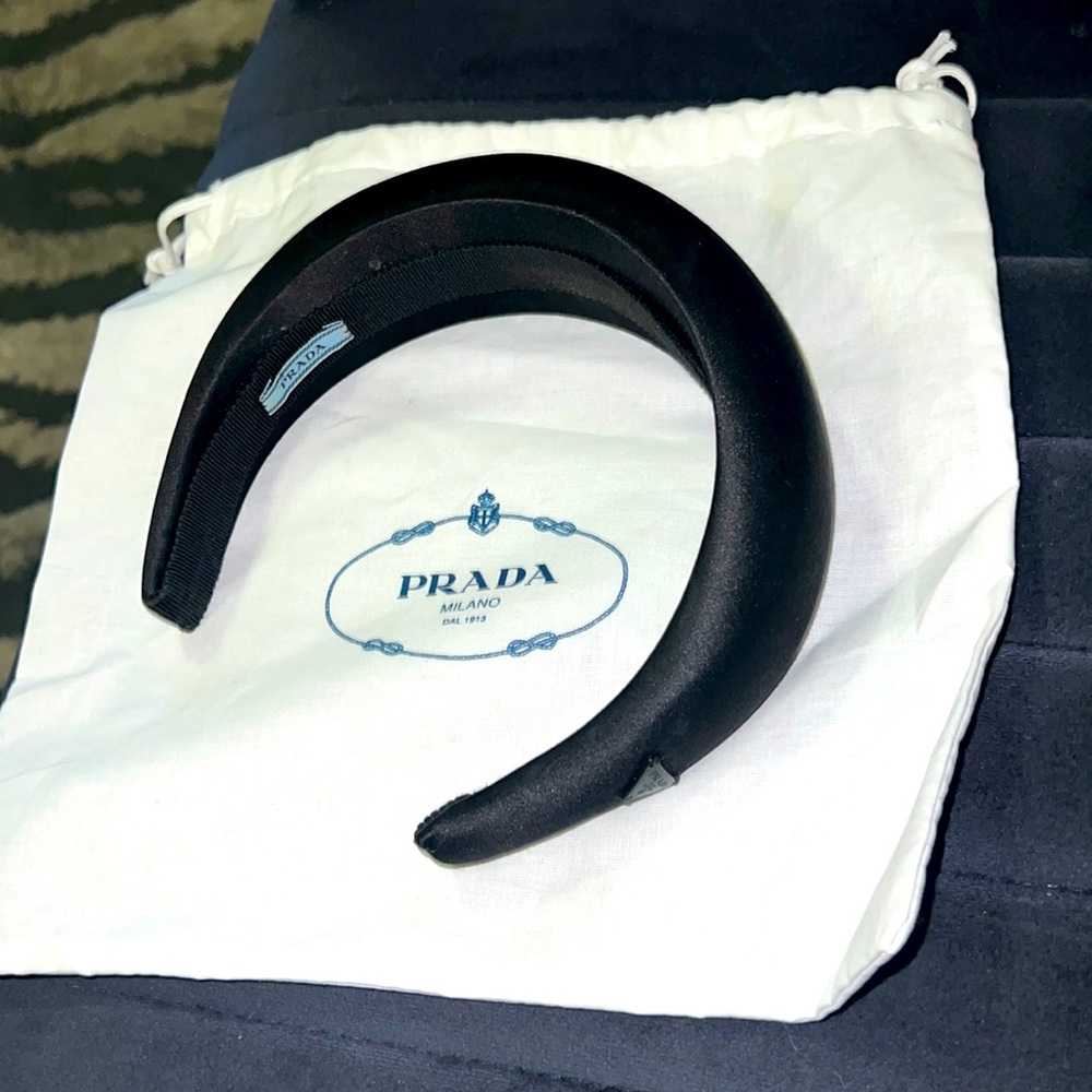 Black Prada nylon headband